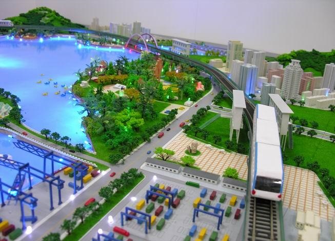 黄埔区港口沙盘